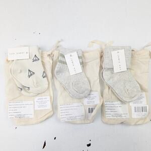 Jamie Kay 3 Pairs Sock Bundle Baby 3-12 Months - Sailboat/Retro Stripe/Oatmeal